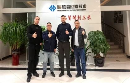 Russian Clients Visit Headman to Explore New Cooperation in Eurasian Filtration Market