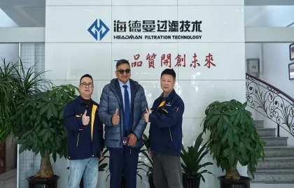 Indian Clients Visit Zhejiang Headman for Inspection, Joining Hands to Explore New Horizons in Filtration Technology