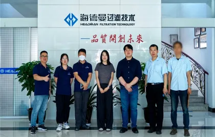 Korean clients visit Headman for in-depth discussions on cross-border filtration technology collaboration